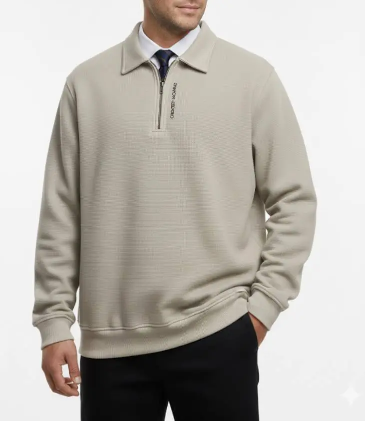 پلیور دورس مردانه جلو زیپ فرهان